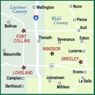 True North Home Services coverage area map