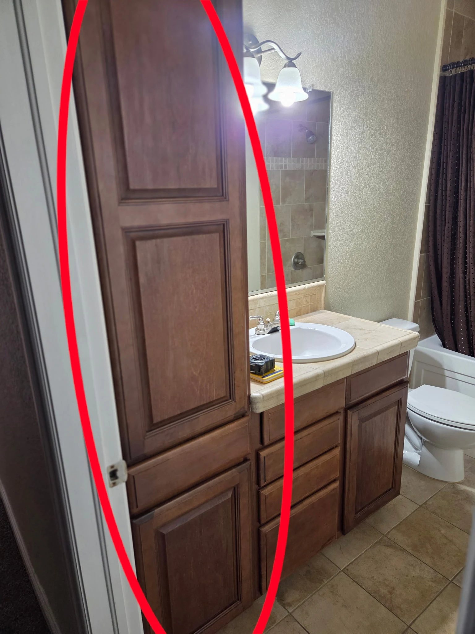 Bathroom vanity installation