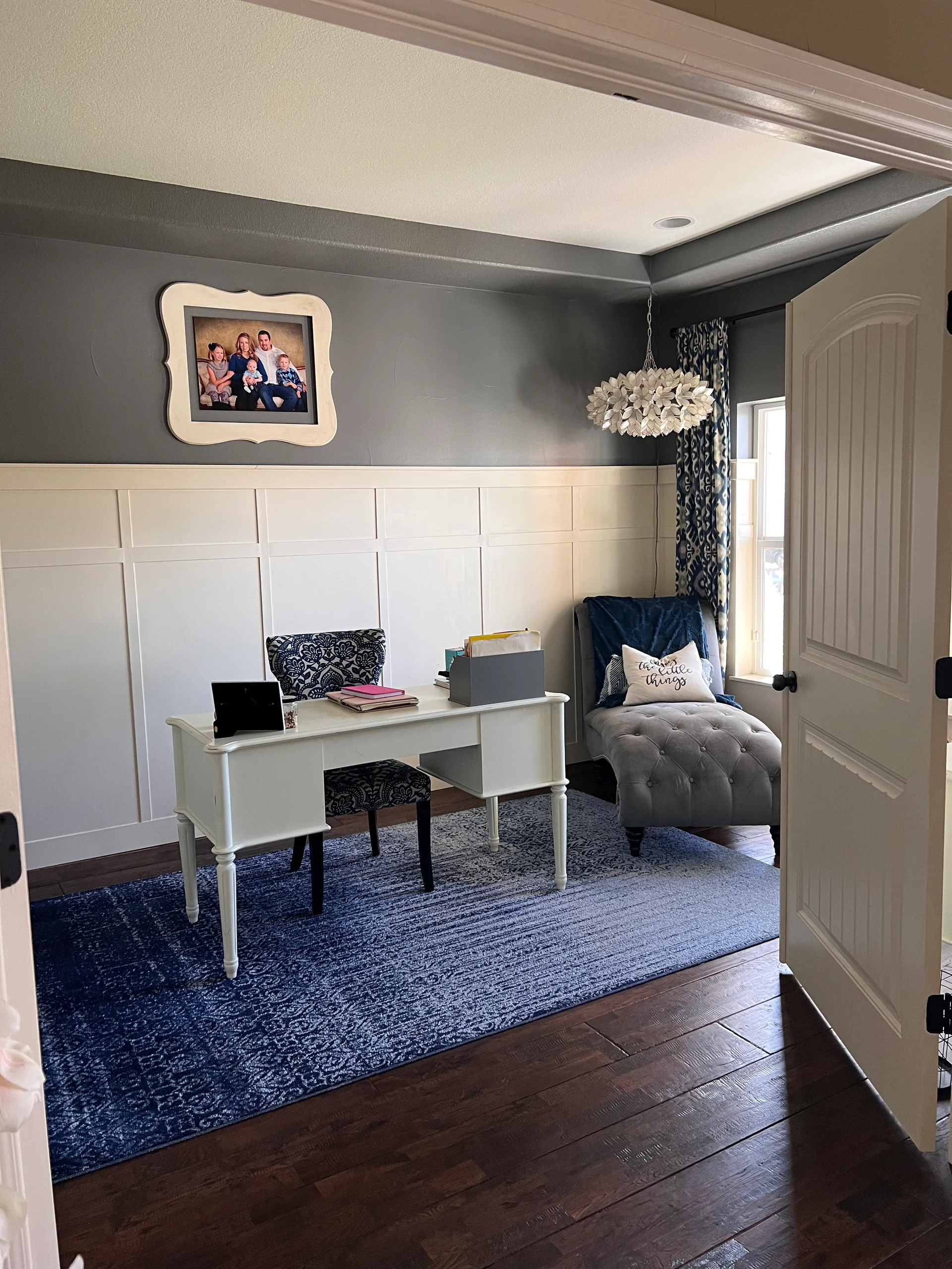 Office shiplap installation