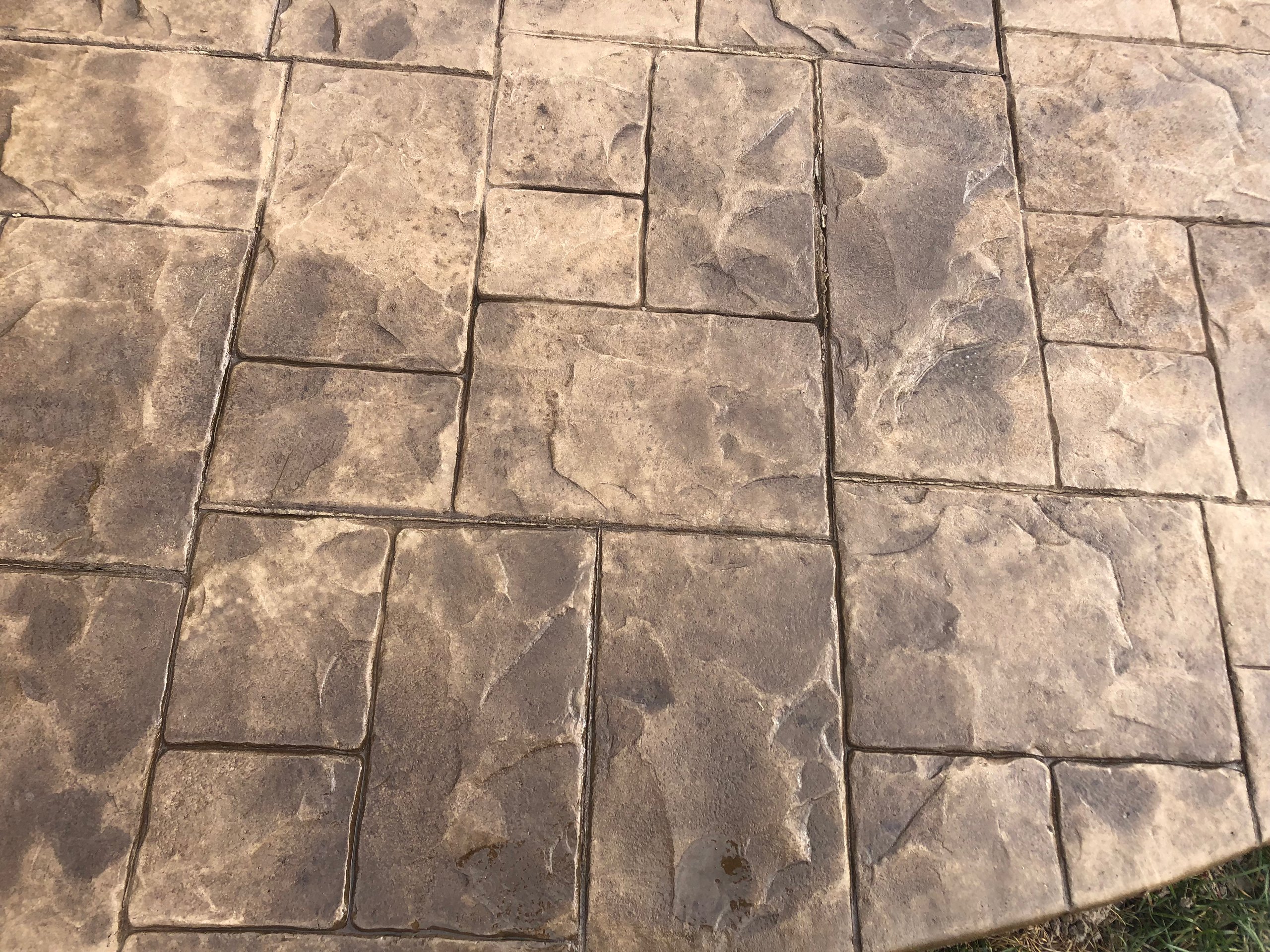 Patio stone detail project