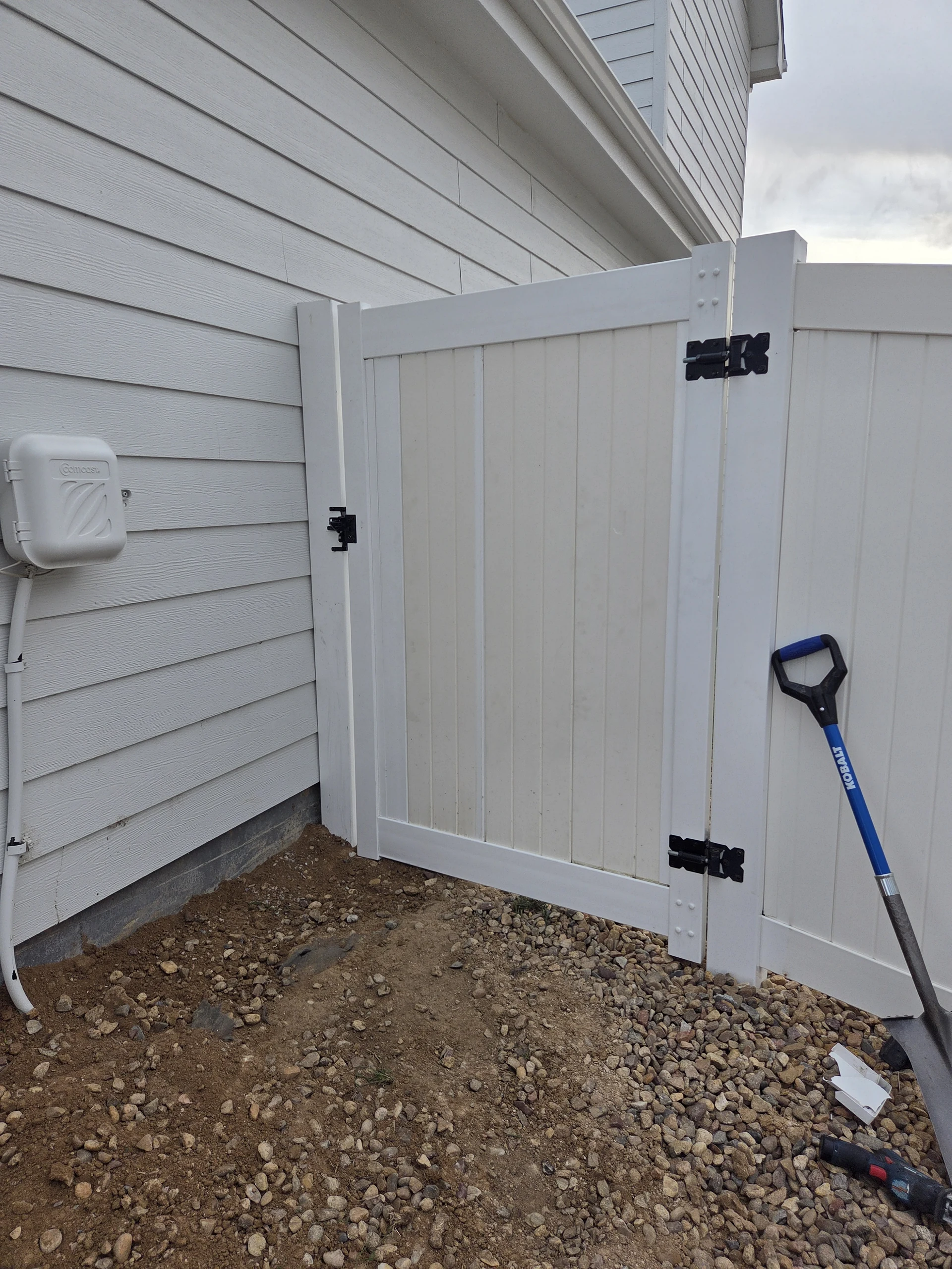 After fence gate repair